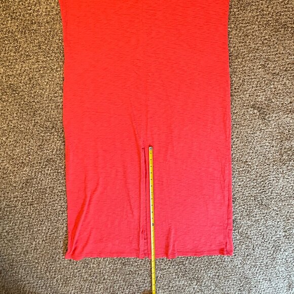 Size XL Universal Thread short sleeve, coral pink midi T-shirt dress - Picture 5 of 8